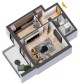 Apartament 1 camera tip 1A