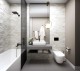 Baie apartament Loka Residence — finisaje moderne