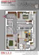 Plan apartament 3 camere, etaje 1-3, 94.10 mp