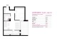 Plan apartament 2 camere Tip 2C – Corp A