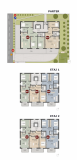 Plan etaj 1 — distribuție apartamente