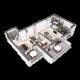 Apartament 3 camere Oslo - compartimentare 3D