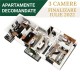 Apartament 3 camere decomandat