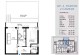 Plan apartament 2 camere cu curte privată — 62,9 mp