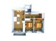Plan apartament 3 camere — 67 mp (utili 62 mp)