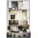 Plan apartament 2 camere tip Vesta (58,70 m²)