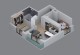 Plan apartament 3 camere AP1/AP4 — etaj 1/2