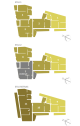 Plan etaj 1 — distribuție apartamente