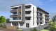 Randare 3D complex rezidențial — perspectivă laterală
