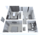 Plan apartament Mara — 2 camere