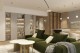 Interior apartament NOVA Luxury — living cu suprafețe vitrate mari