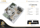 Plan apartament 1 cameră Tip 5 — 48 mp