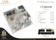 Plan apartament 1 cameră Tip 12 — 60 mp