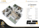 Plan apartament 3 camere Tip 11 — 75 mp