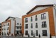 Fațadă finalizată cu accente de lemn termotratat — Amfeld Sibiu