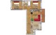Plan apartament 3 camere — Model 22, 77.05 mp utili
