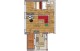 Plan apartament 2 camere — Model 14, 61.40 mp utili cu terasă