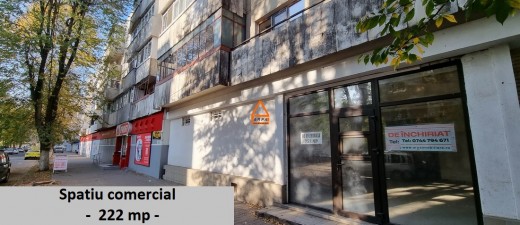 Spatiu comercial de inchiriat in Iasi, Iasi - 222 mp, 1490 EUR